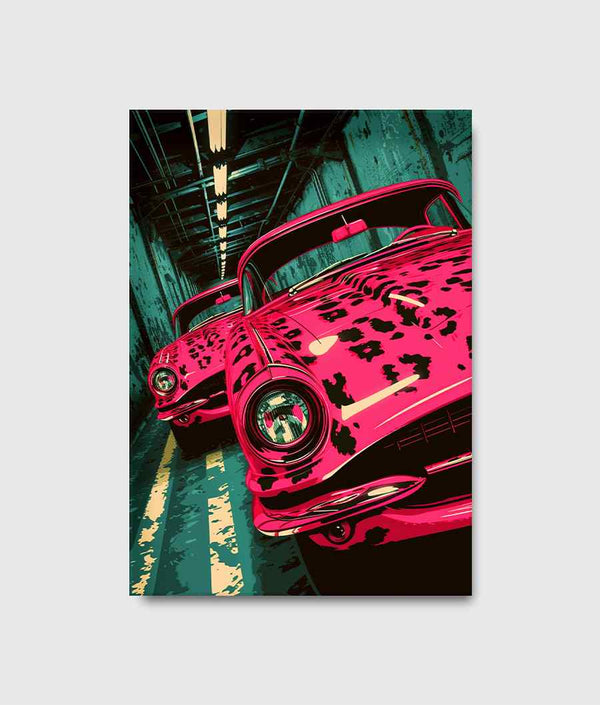 Pink Leopard Cars