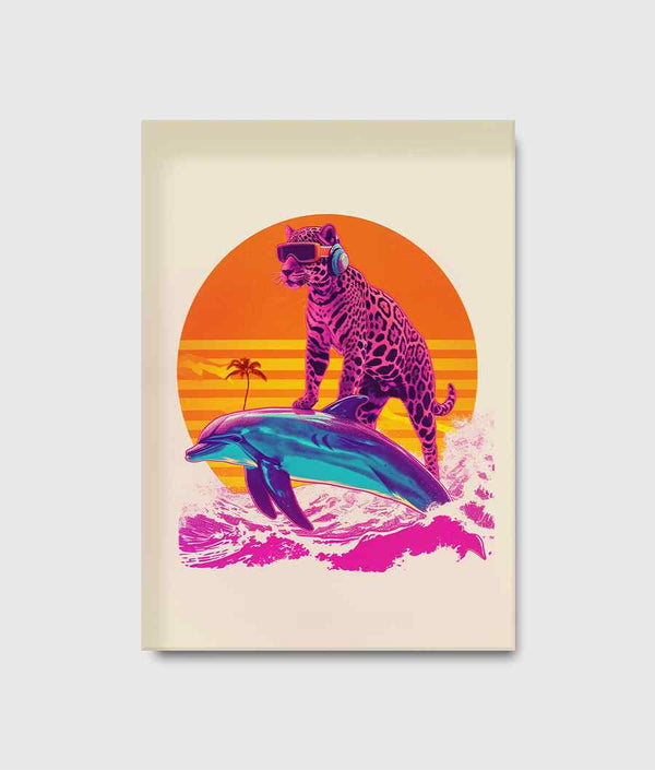 Leopard Dolphin Rider